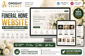 funeral home website, memorial website, funeral service website, cremation