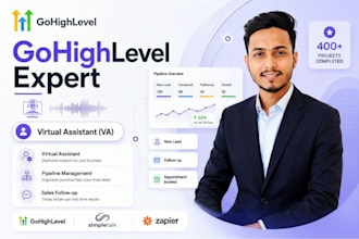 provide full gohighlevel support and manage your entire CRM