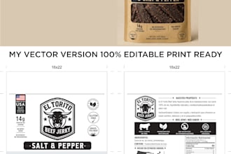 recreate ai generated packaging into print ready artwork