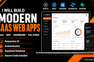 build a modern saas web app with nextjs react and supabase