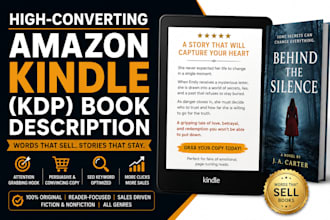 high converting amazon kindle KDP book description