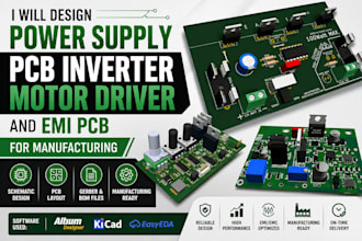design power supply pcb inverter motor driver and emi pcb for manufacturing