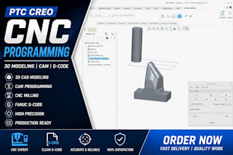 ptc creo cnc milling cam programming fanuc g code