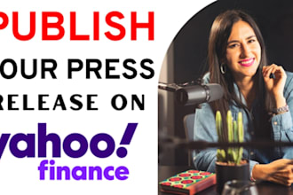 do press release on yahoo finance for romance, xxl, fantasy book launch