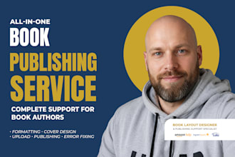 provide book publishing support, format manuscript, amazon kdp upload expert