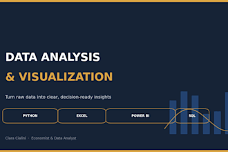 analyze and visualize your data