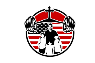 design classic powerful physical gym logo