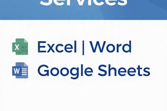 do accurate data entry in excel , word and google sheets