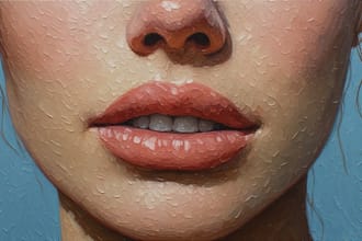 draw digital portrait oil painting from photo, digital painting