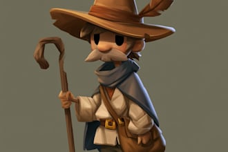 draw 2d game character or 2d game character