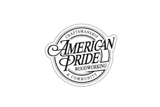 design pride wood working craftsmanship logo