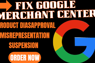 fix google merchant center misrepresentation, suspension and product disapproval
