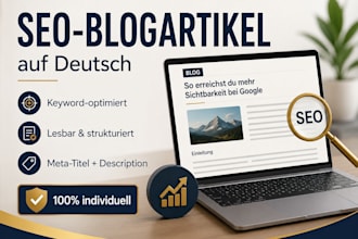 write high quality german SEO blog posts that rank on google