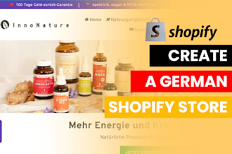 redesign design german shopify store german webshop website development