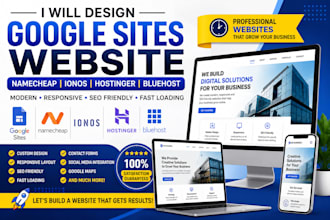 design google site namecheap ionos hostinger or bluehost website