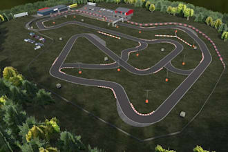 design 2d kart track map, 3d kart race design, motorsport park,kartodrome layout