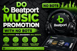 do beatport promotion music promotion with no bots