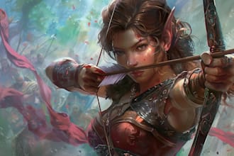 fantasy character art and fantasy character art