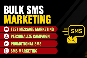 send bulk SMS marketing campaign, text message or email blast and bulk sms