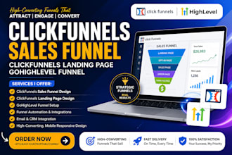 design clickfunnels sales funnel, clickfunnels landing page, gohighlevel funnel