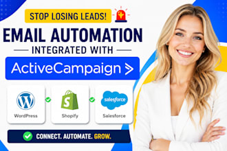 setup activecampaign email automation integrated  wordpress shopify salesforce