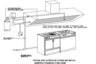 design 3d kitchen heat extractor product with tech pack