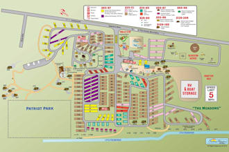 create custom campground,campsite, rv park, glamping resort and holiday park map
