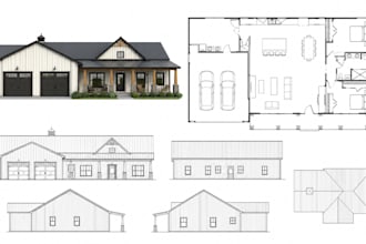 draw barndominium plans, pole barns and metal building plans
