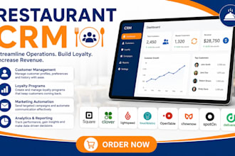 set up square clover lightspeed touchbistro opentable chownow spoton deliverect