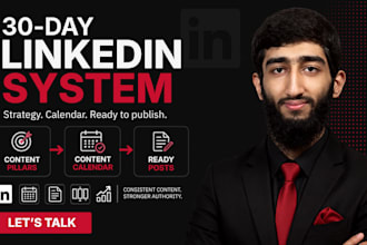 create linkedin content and a strategic content calendar