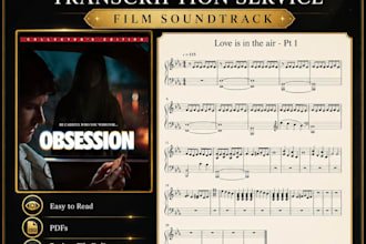 create accurate piano sheet music for any song, anime, film, or video game