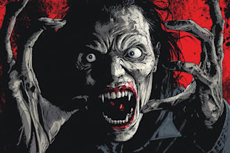 be terrifying horror comic book artist for your psyco script