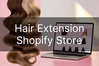 customize hair extension, beauty, shopify store haircare