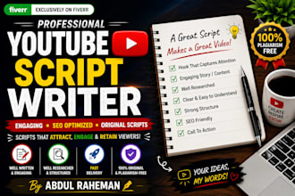 write engaging youtube scripts