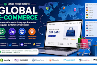 ecommerce currency converter language translator language switcher geolocation