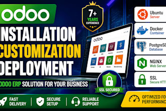 be your odoo developer for installation, customization and deployment