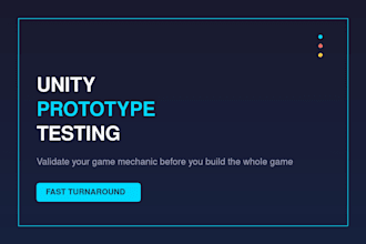 validate your game idea with a fast unity prototype