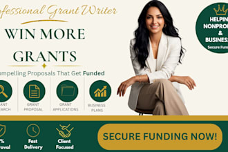 research and write persuasive grant proposal, apply for grant