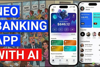 develop neobank app fintech app ai budgeting app with wallet features
