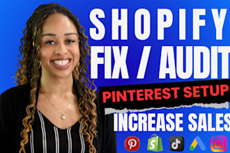 fix, audit shopify seo, increase shopify sales using pinterest promotion