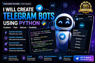 develop a custom telegram bot using python and aiogram