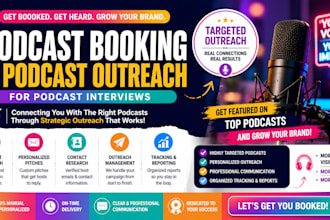 do podcast booking and podcast outreach for podcast interviews