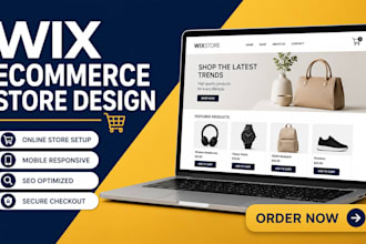 design and redesign wix ecommerce store wix online store wix website design