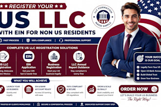 register US llc formation with ein for non US residents