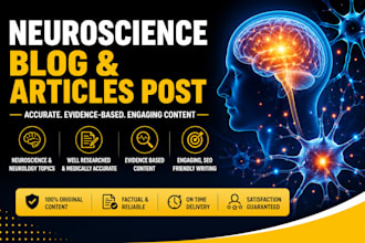 write neuroscience  blog content and article