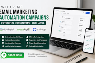 create dotdigital greenrope encharge email marketing automation campaigns