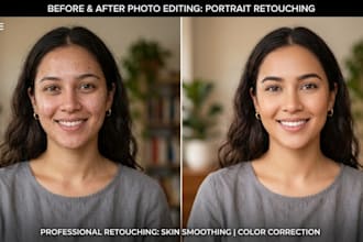 do professional photo retouching and color correction