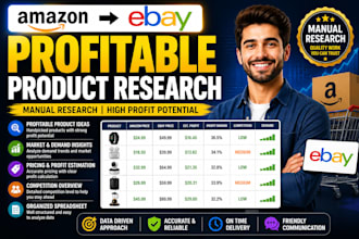 research profitable amazon to ebay USA dropshipping products