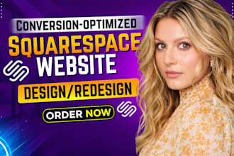 build squarespace website, design or redesign squarespace website, landing page