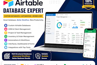 build airtable database, CRM, inventory and pms
